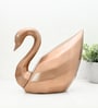 Elegant Swan D cor Rose Gold Resin Figurine