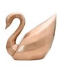 Elegant Swan D cor Rose Gold Resin Figurine