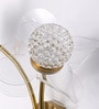 Elegant Twin Floral Wall Light with Crystal Globe