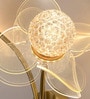 Elegant Twin Floral Wall Light with Crystal Globe