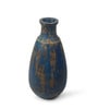(1Pc) Navy Blue Terracotta Vase For Table Decor