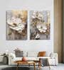 Elegant Whites Set of 2 Canvas Painting Gallery Wrap Canvas Painting