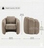 Elegant Wingback Ergonomic Chair In Beige Color
