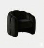 Elegant Wingback Ergonomic Chair In Black Color