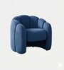 Elegant Wingback Ergonomic Chair In Blue Color