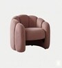 Elegant Wingback Ergonomic Chair In Blush Pink Color