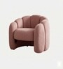Elegant Wingback Ergonomic Chair In Blush Pink Color