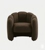 Elegant Wingback Ergonomic Chair In Dark Brown Color