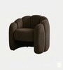 Elegant Wingback Ergonomic Chair In Dark Brown Color