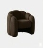 Elegant Wingback Ergonomic Chair In Dark Brown Color