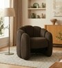 Elegant Wingback Ergonomic Chair In Dark Brown Color