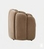 Elegant Wingback Ergonomic Chair In Light Brown Color