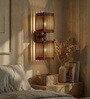 Elegant Wooden Novelty Wall Light (Natural Wood)