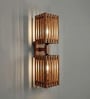 Elegant Wooden Novelty Wall Light (Natural Wood)
