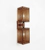 Elegant Wooden Novelty Wall Light (Natural Wood)