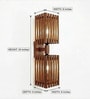 Elegant Wooden Novelty Wall Light (Natural Wood)