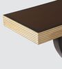 Eleganza Solid Wood Console Table in Brown Silver Colour