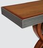 Eleganza Solid Wood Console Table in Teak Colour