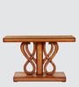 Eleganza Solid Wood Console Table in Teak Colour