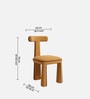 Eleion Minimal Dining Chair In Orange Colour