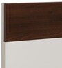 Element King Size Bed in White & Walnut Finish with Hydraulic Storage