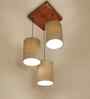 Elementary Jute Shade Cluster Hanging Light