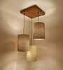 Elementary Jute Shade Cluster Hanging Light