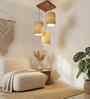 Elementary Jute Shade Cluster Hanging Light
