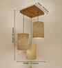 Elementary Jute Shade Cluster Hanging Light