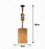 Elementary Jute Shade Single Hanging Light