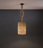 Elementary Jute Shade Single Hanging Light