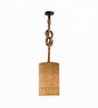 Elementary Jute Shade Single Hanging Light