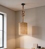 Elementary Jute Shade Single Hanging Light