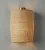 Elementary Jute Shade Solid Wood Wall Sconces
