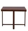 Elementary Solid Wood 4 Seater Dining Table in Provincial Teak Finish