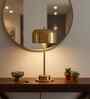 Elena Gold Table Lamp Metal Body Tri-Color LED Modern Decorative Bedside Lamp