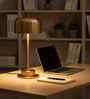 Elena Gold Table Lamp Metal Body Tri-Color LED Modern Decorative Bedside Lamp