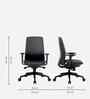 Elentra Medium Back Executive Chair In Grey Finish