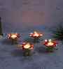 Elephant & Lotus Bowl Tealight Holders Set of 4