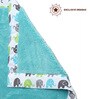 Elephant Baby Blanket in Blue