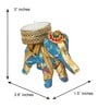 Elephant Blue Plastic Table Tea Light Holder