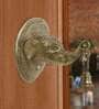 Elephant Face Golden Brass Wall Hanging Bell