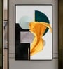 (1Pc) Multicolor Canvas Geometric Framed Wall Art