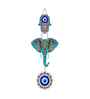 Elephant Hamsa Hand Evil Eye Decorative Wooden Wall Hanging Decor
