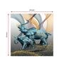 Elephant Multicolour Canvas Framed Wall Painting