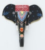Black Elephant Sclupture Mango Wood Wall Mask