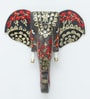 Black Elephant Sclupture Mango Wood Wall Mask
