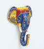 Blue Elephant Sclupture Mango Wood Wall Mask