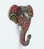 Black Elephant Sclupture Mango Wood Wall Mask