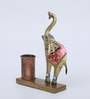 Elephant Multicolour Metal Pen Stand